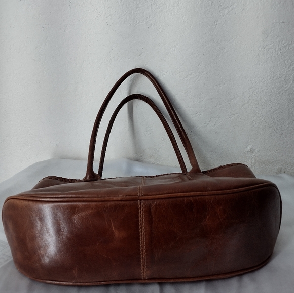 Cute brown leather handbag - Picture 3 of 5